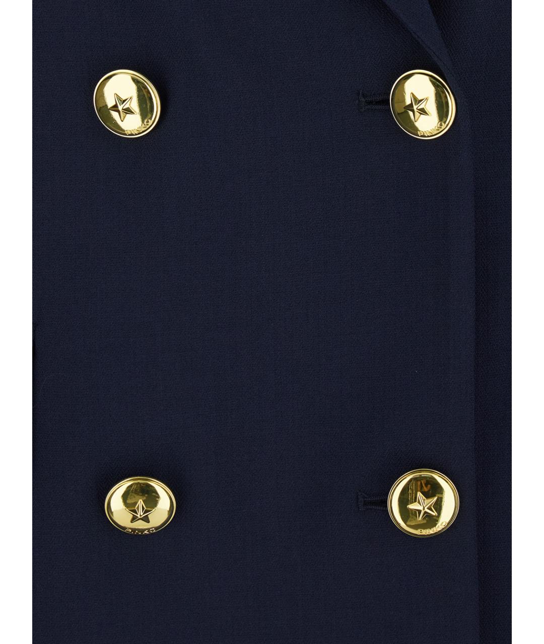 PINKO Темно-синий полиэстеровый жакет/пиджак, фото 3