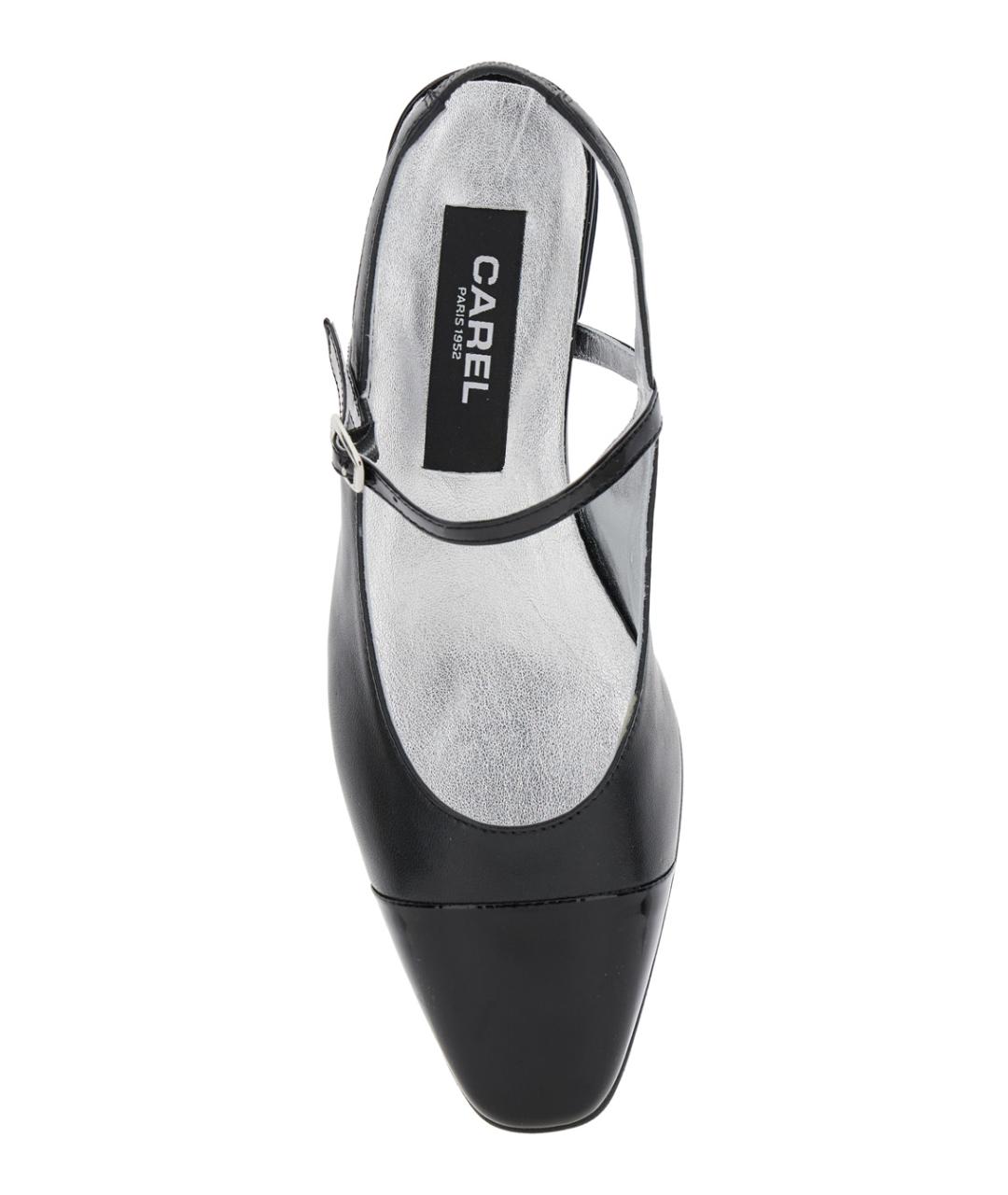 CAREL Черные кожаные балетки, фото 4