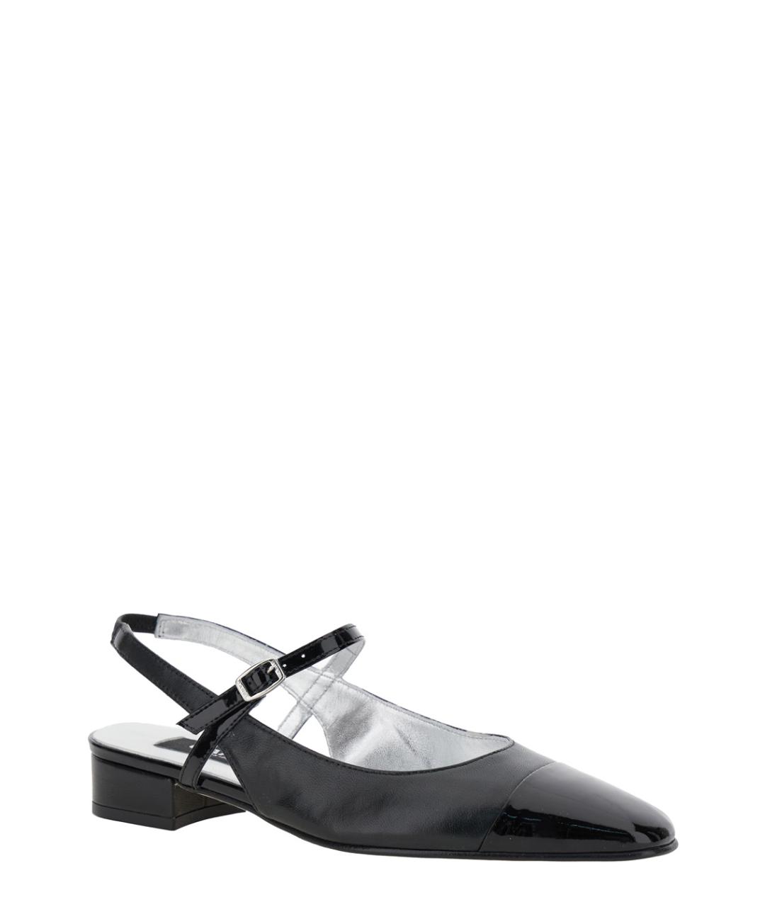 CAREL Черные кожаные балетки, фото 2