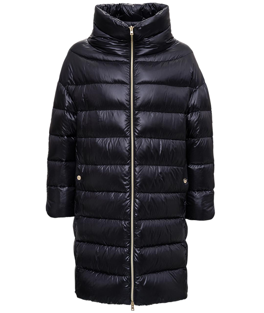 HERNO Черный полиамидовый пуховик, фото 1