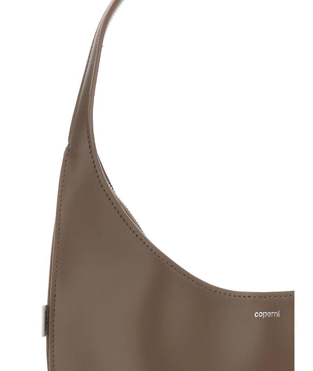 COPERNI Коричневая кожаная сумка через плечо, фото 3