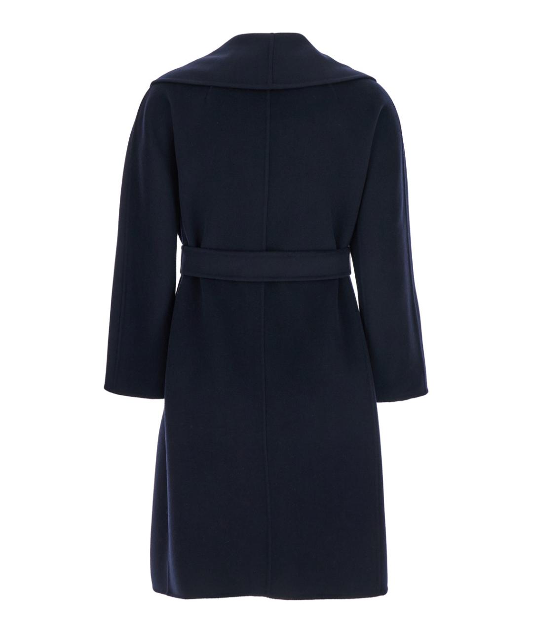 'S MAX MARA Темно-синее шерстяное пальто, фото 2