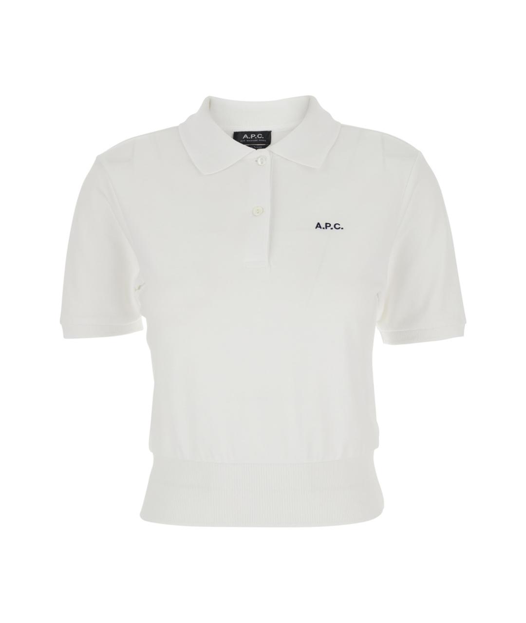 A.P.C. Белая хлопковая футболка, фото 1