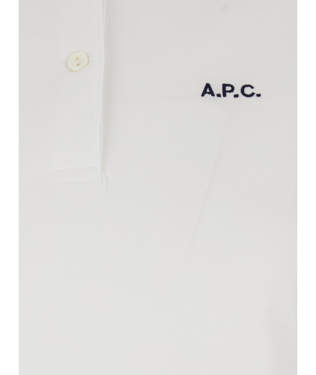 A.P.C. Белая хлопковая футболка, фото 3