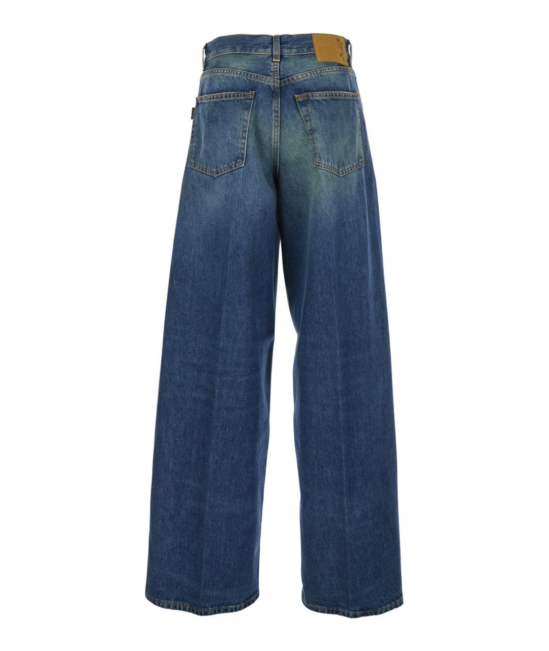 HAIKURE Синие хлопковые джинсы клеш, фото 2