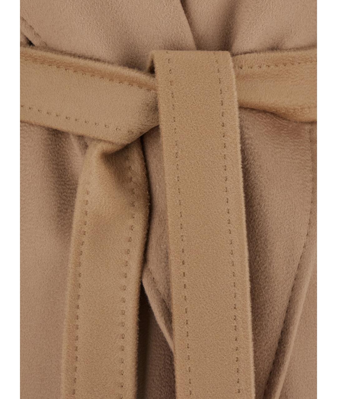 MAX MARA STUDIO Бежевое шерстяное пальто, фото 3