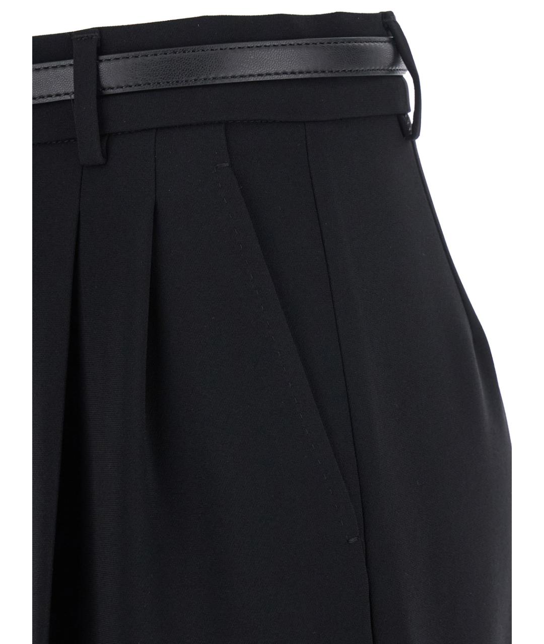 MAX MARA STUDIO Черные ацетатные кюлоты, фото 3