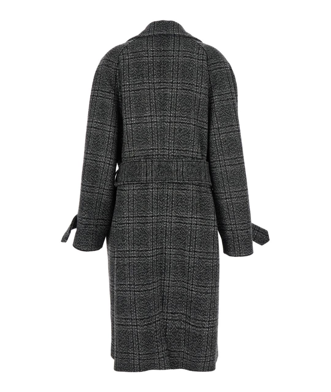 BALENCIAGA Серое шерстяное пальто, фото 2