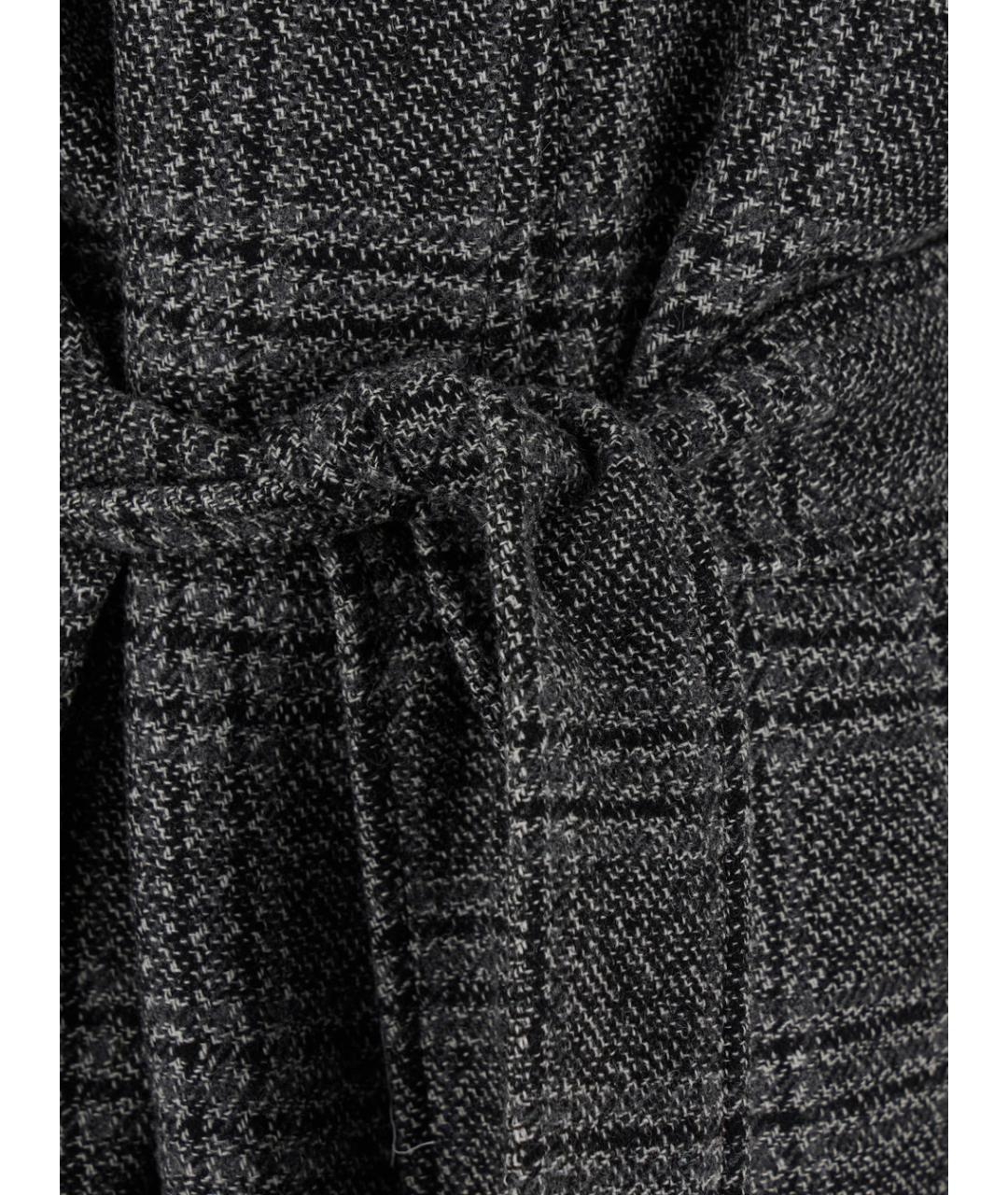 BALENCIAGA Серое шерстяное пальто, фото 3