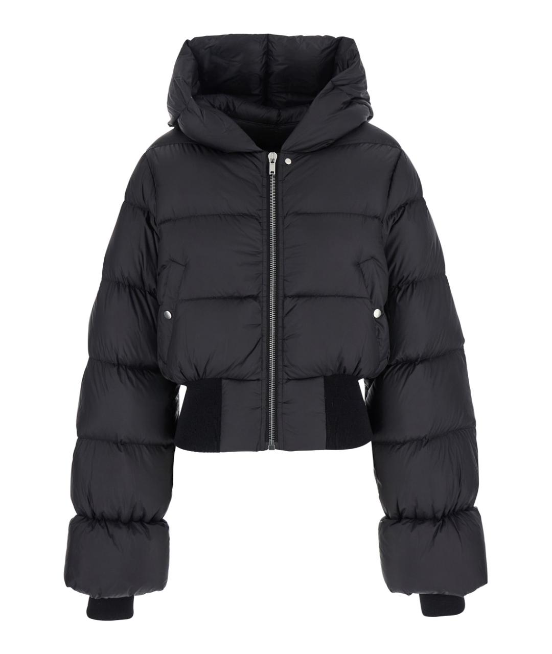 RICK OWENS Черный полиамидовый пуховик, фото 1