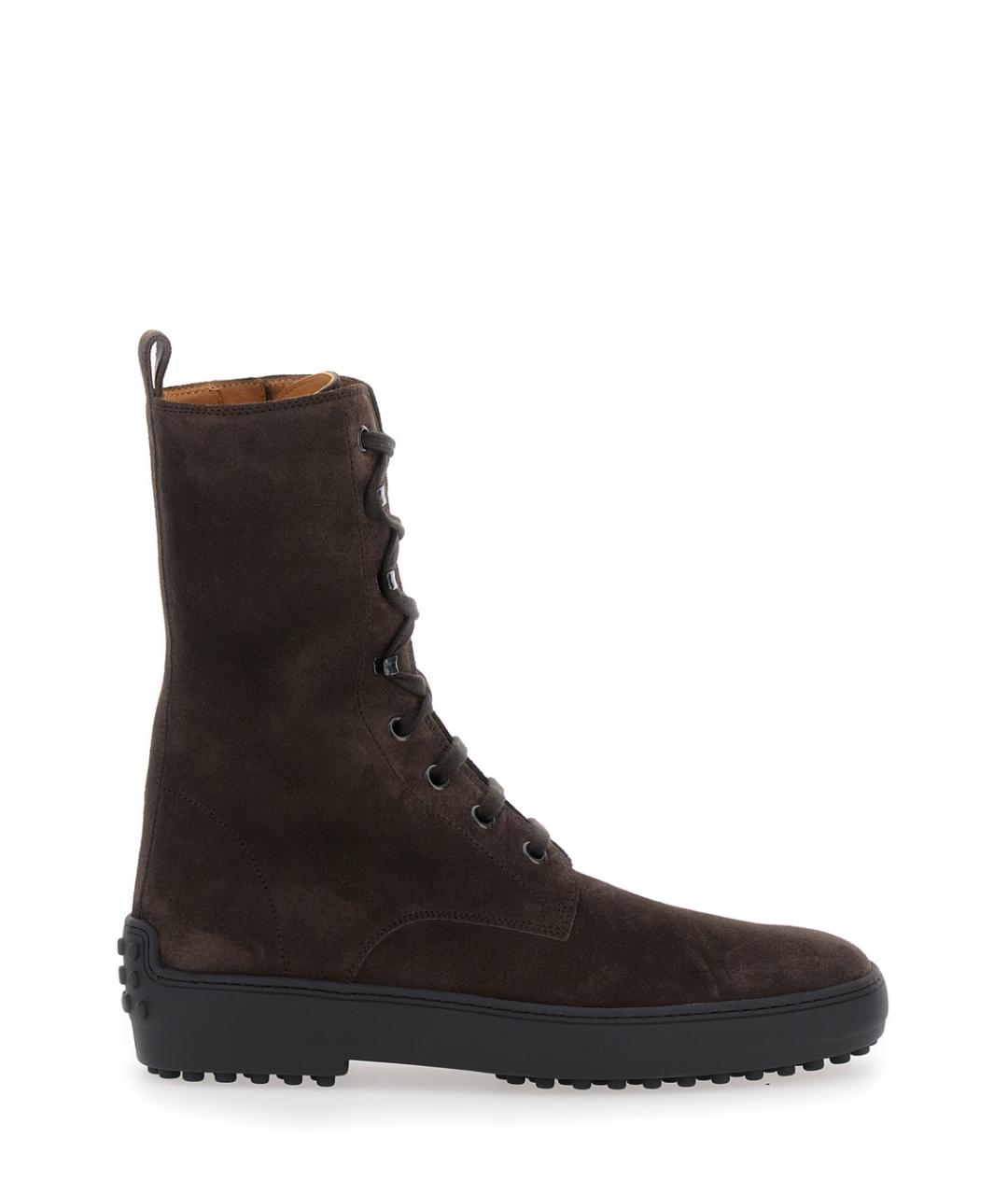 TOD'S Коричневые замшевые ботинки, фото 1