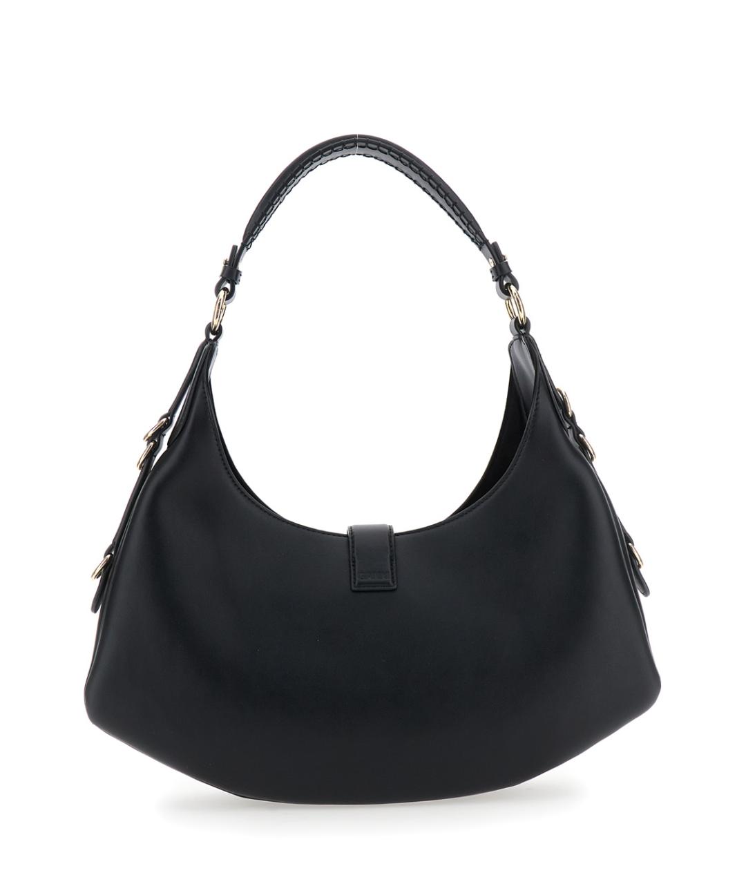 GANNI Черная кожаная сумка через плечо, фото 2