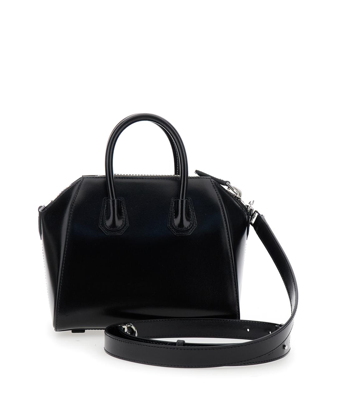 GIVENCHY Черная кожаная сумка с короткими ручками, фото 2