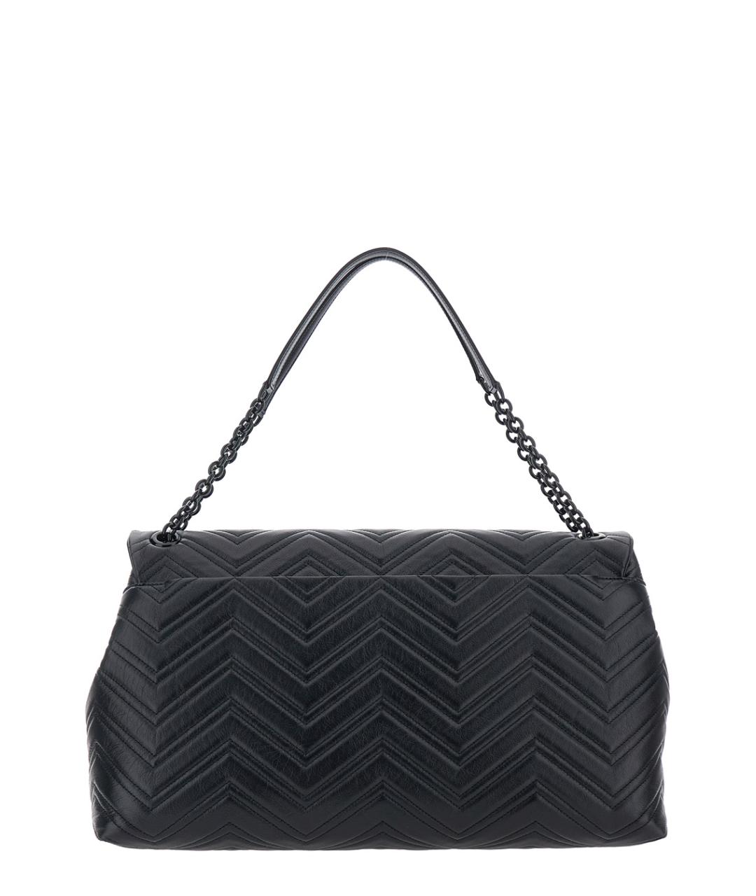 GUCCI Черная кожаная сумка через плечо, фото 2