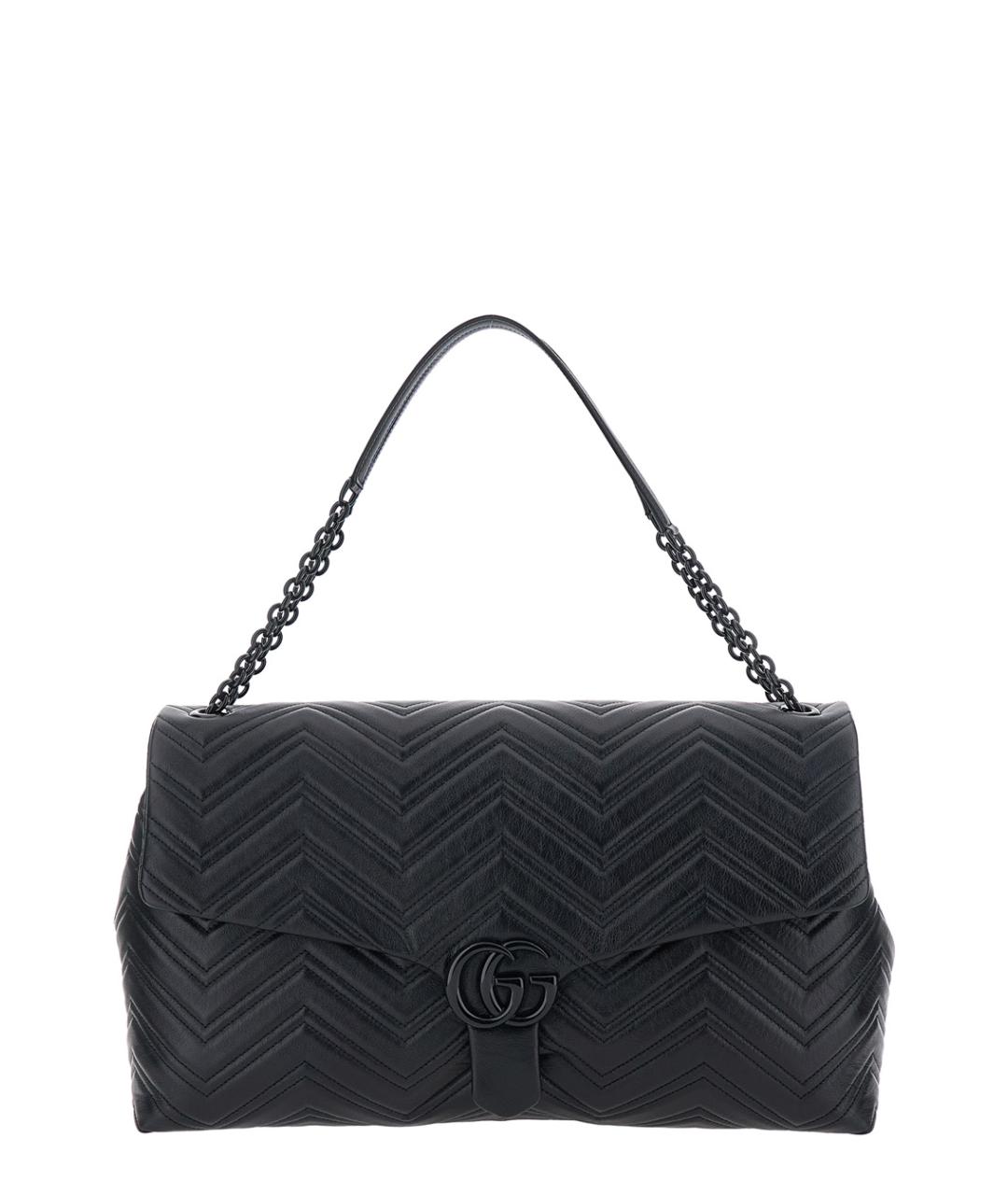 GUCCI Черная кожаная сумка через плечо, фото 1