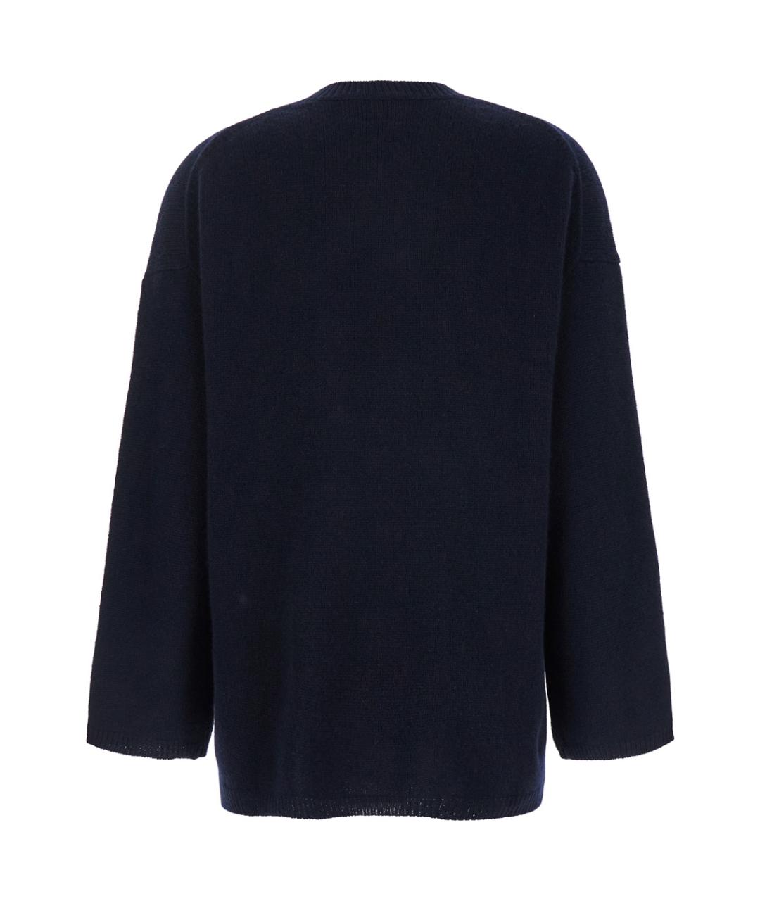 ALLUDE Темно-синий кашемировый джемпер / свитер, фото 2