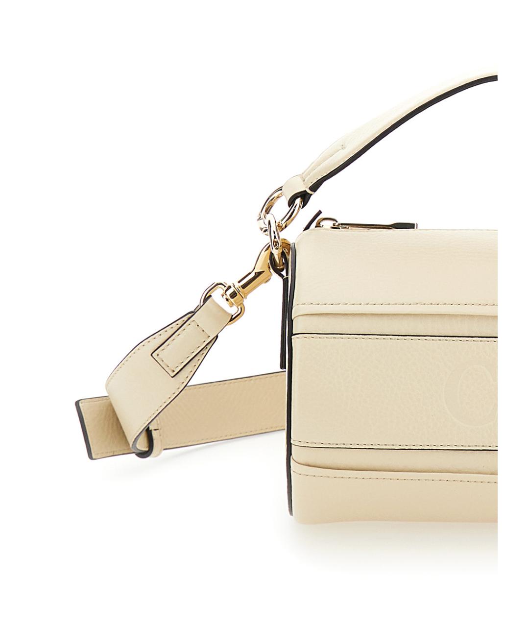 CHLOE Белая кожаная сумка через плечо, фото 3