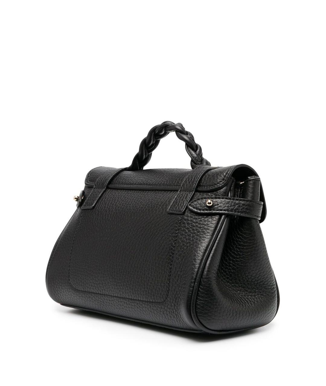 MULBERRY Черная кожаная сумка с короткими ручками, фото 2