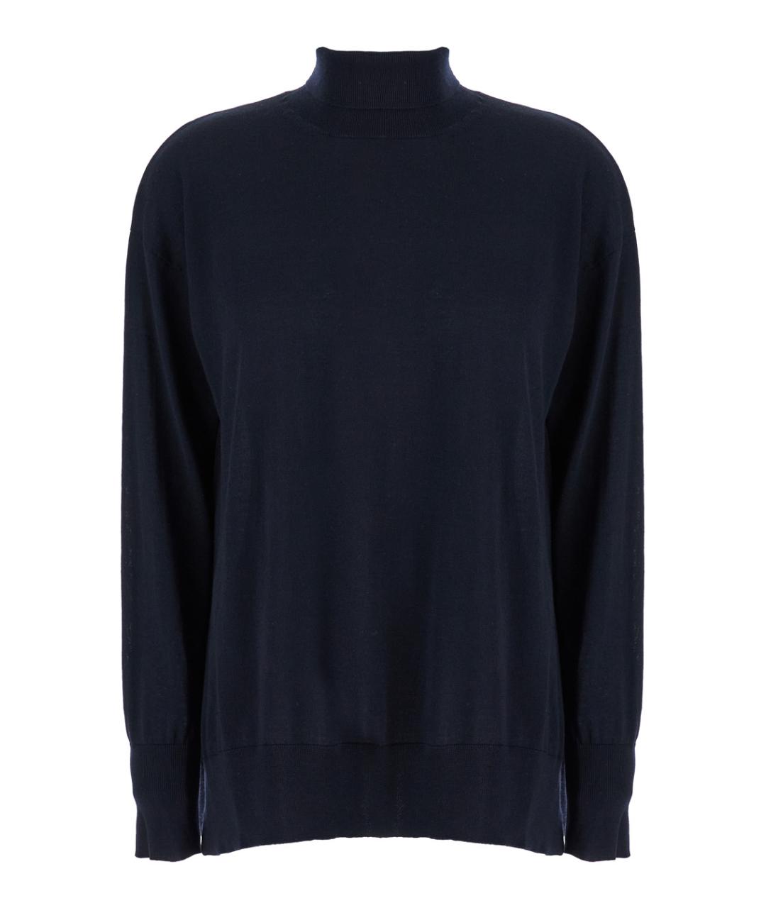 'S MAX MARA Синий шерстяной джемпер / свитер, фото 1
