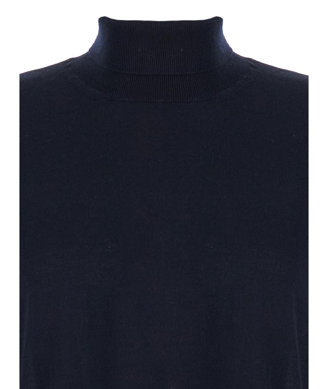 'S MAX MARA Синий шерстяной джемпер / свитер, фото 3