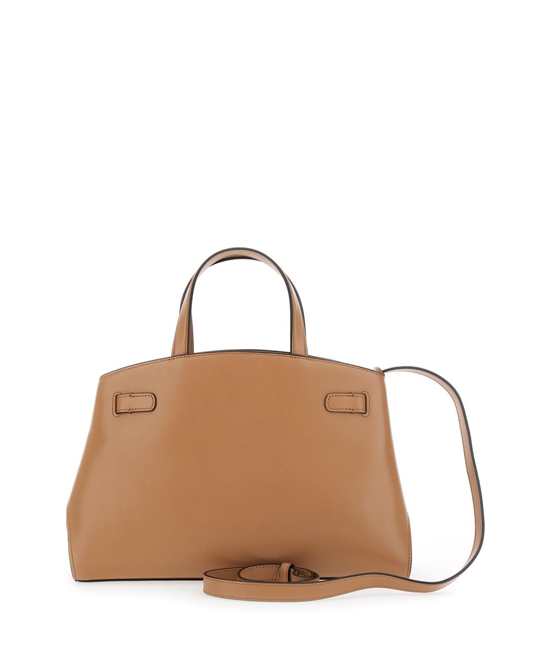 MULBERRY Бежевая кожаная сумка с короткими ручками, фото 2