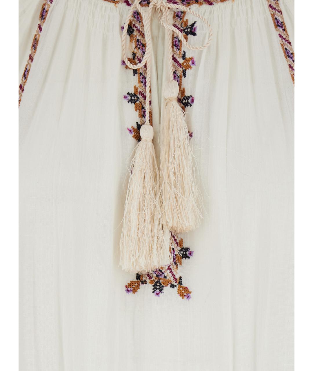 ISABEL MARANT Белое хлопковое повседневное платье, фото 3