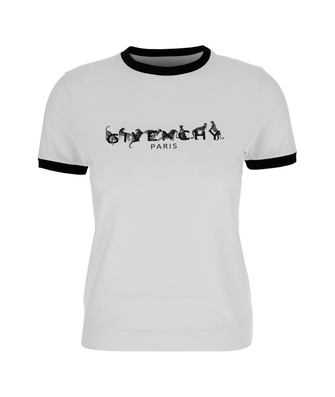 GIVENCHY Белая хлопковая футболка, фото 1