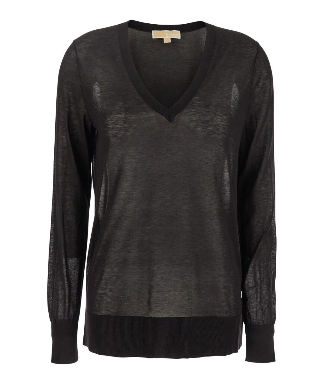 MICHAEL MICHAEL KORS Черный хлопковый джемпер / свитер, фото 1