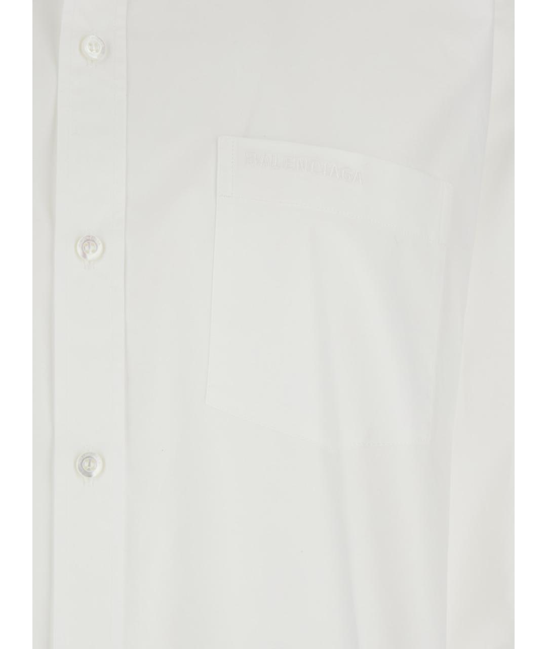 BALENCIAGA Белая хлопковая рубашка, фото 3