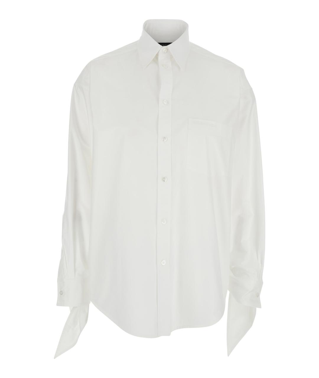 BALENCIAGA Белая хлопковая рубашка, фото 1