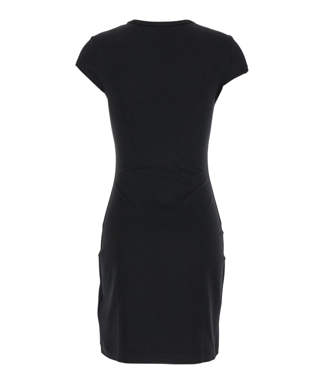 DIESEL Черное хлопковое повседневное платье, фото 2