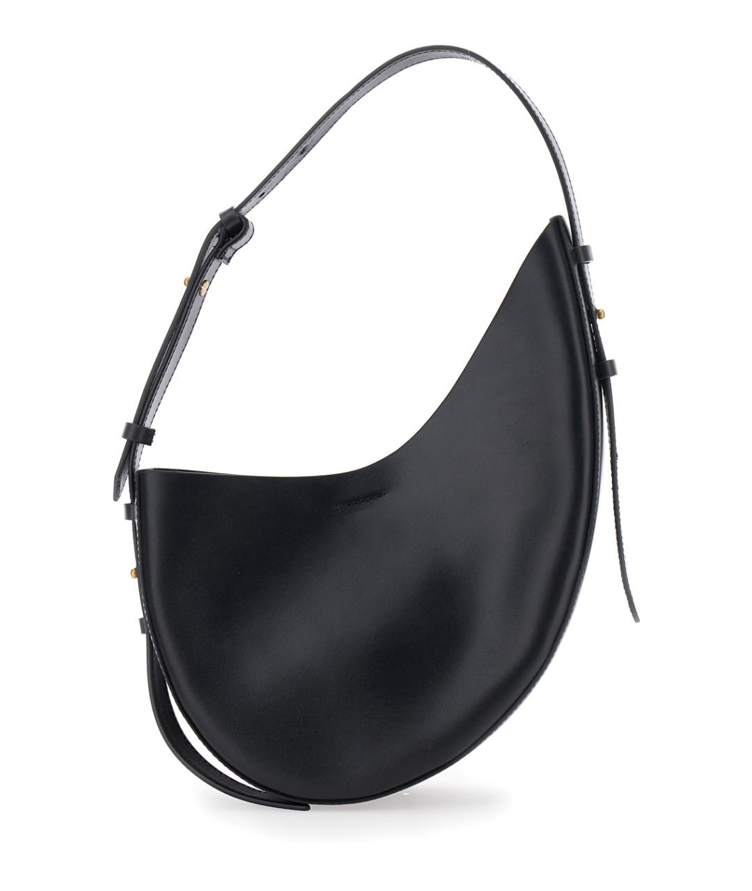 SOEUR Черная кожаная сумка через плечо, фото 2