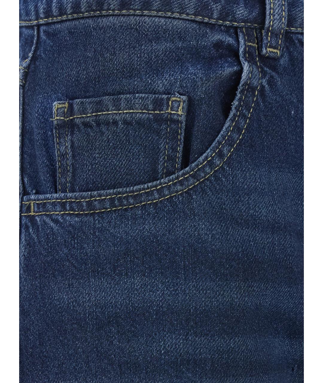 ICON DENIM Синие хлопковые джинсы клеш, фото 3
