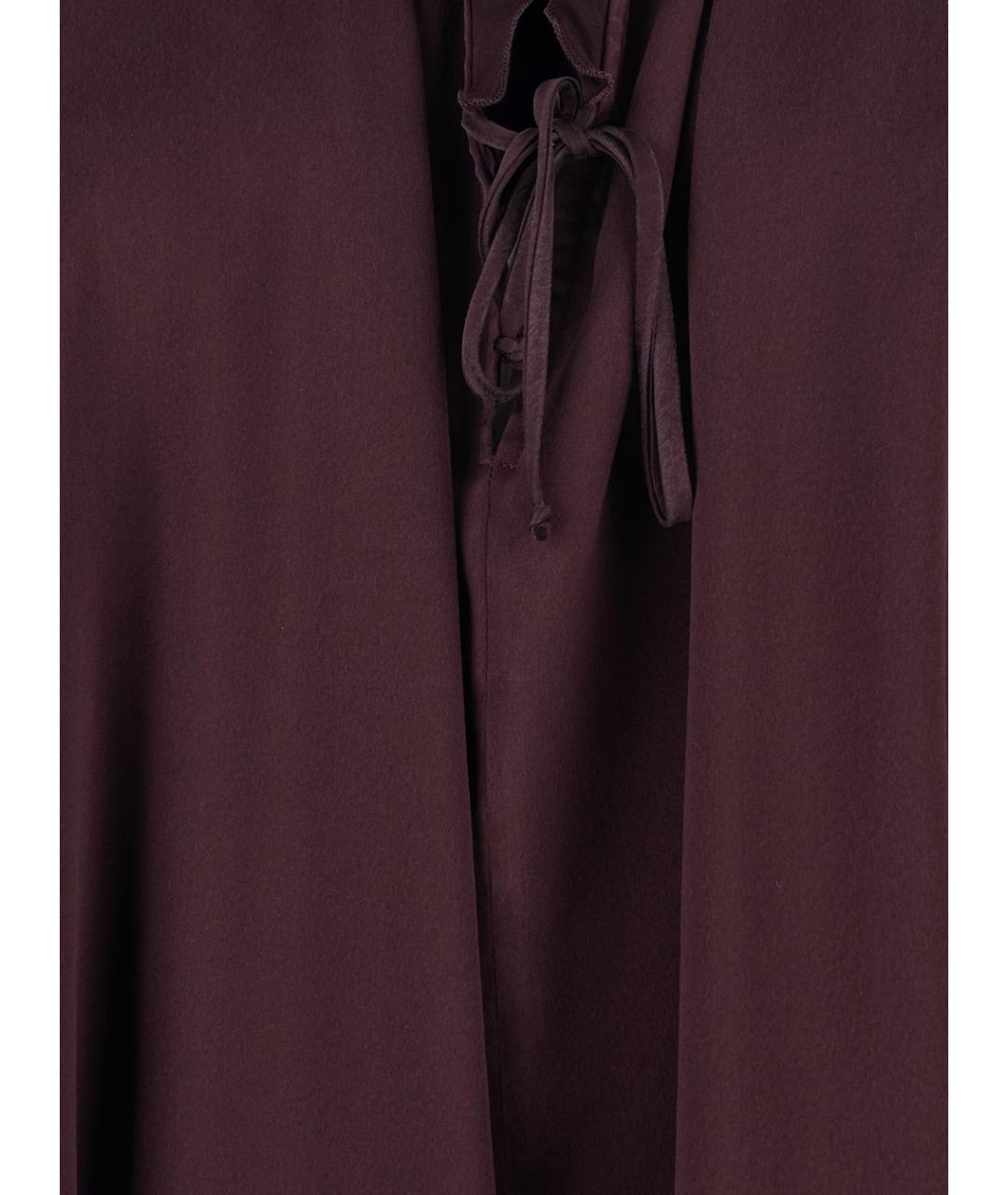 FORTE FORTE Бордовая шелковая блузы, фото 3