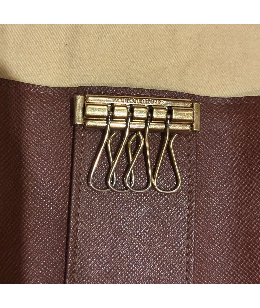 LOUIS VUITTON Коричневая ключница, фото 3