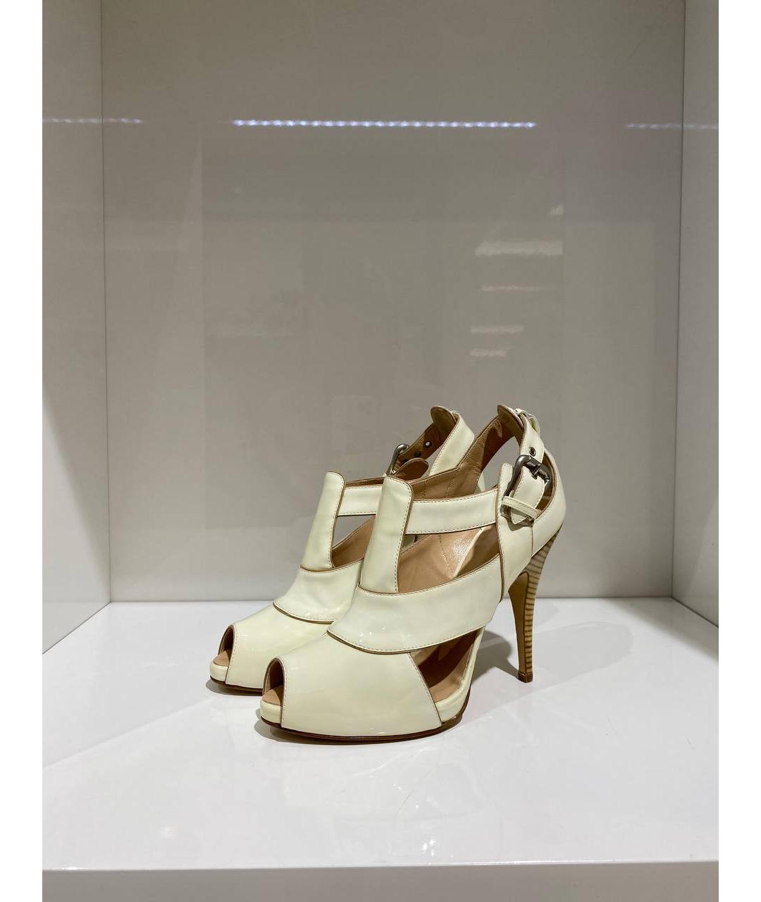 GIUSEPPE ZANOTTI DESIGN Белые кожаные туфли, фото 2