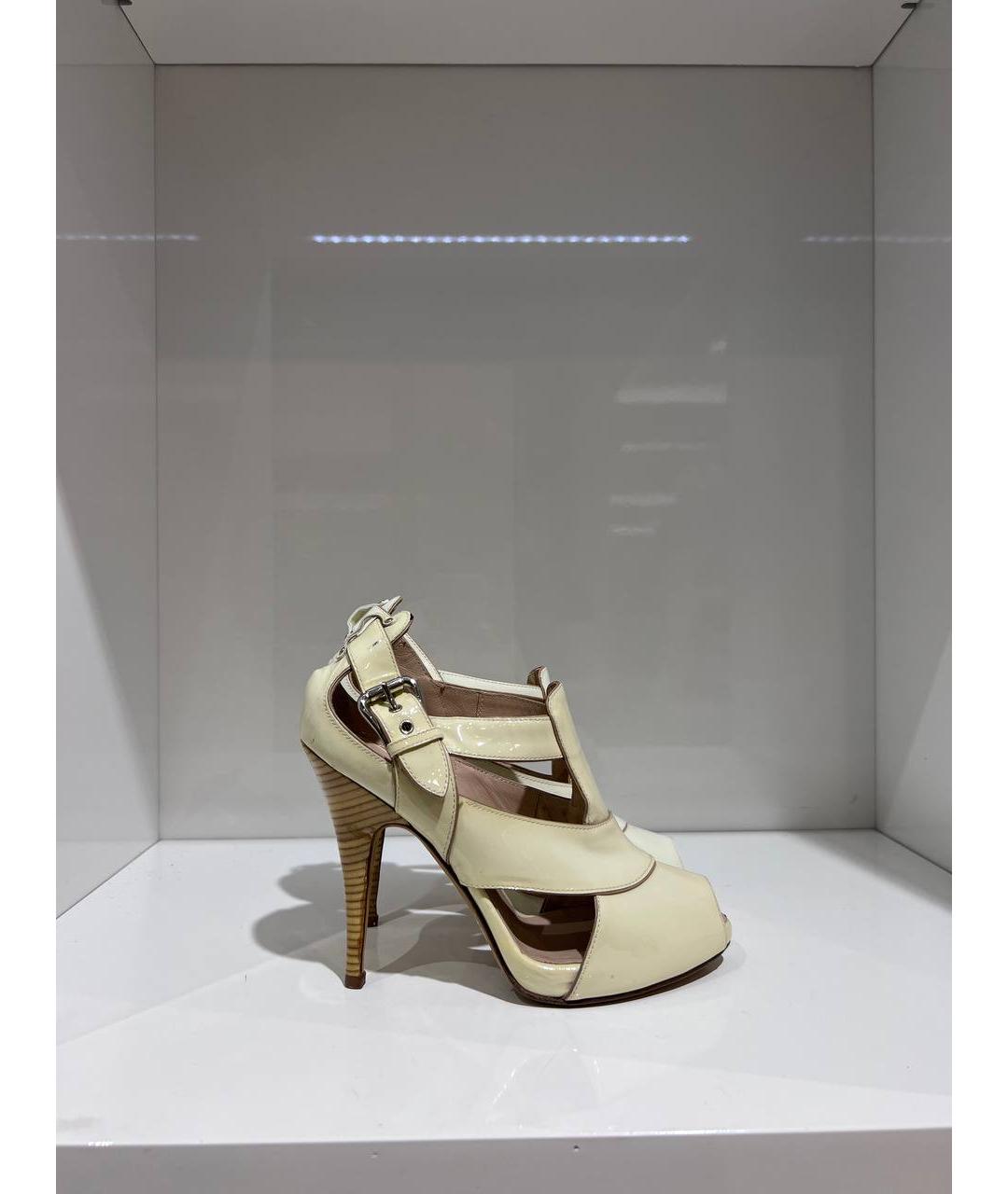 GIUSEPPE ZANOTTI DESIGN Белые кожаные туфли, фото 4