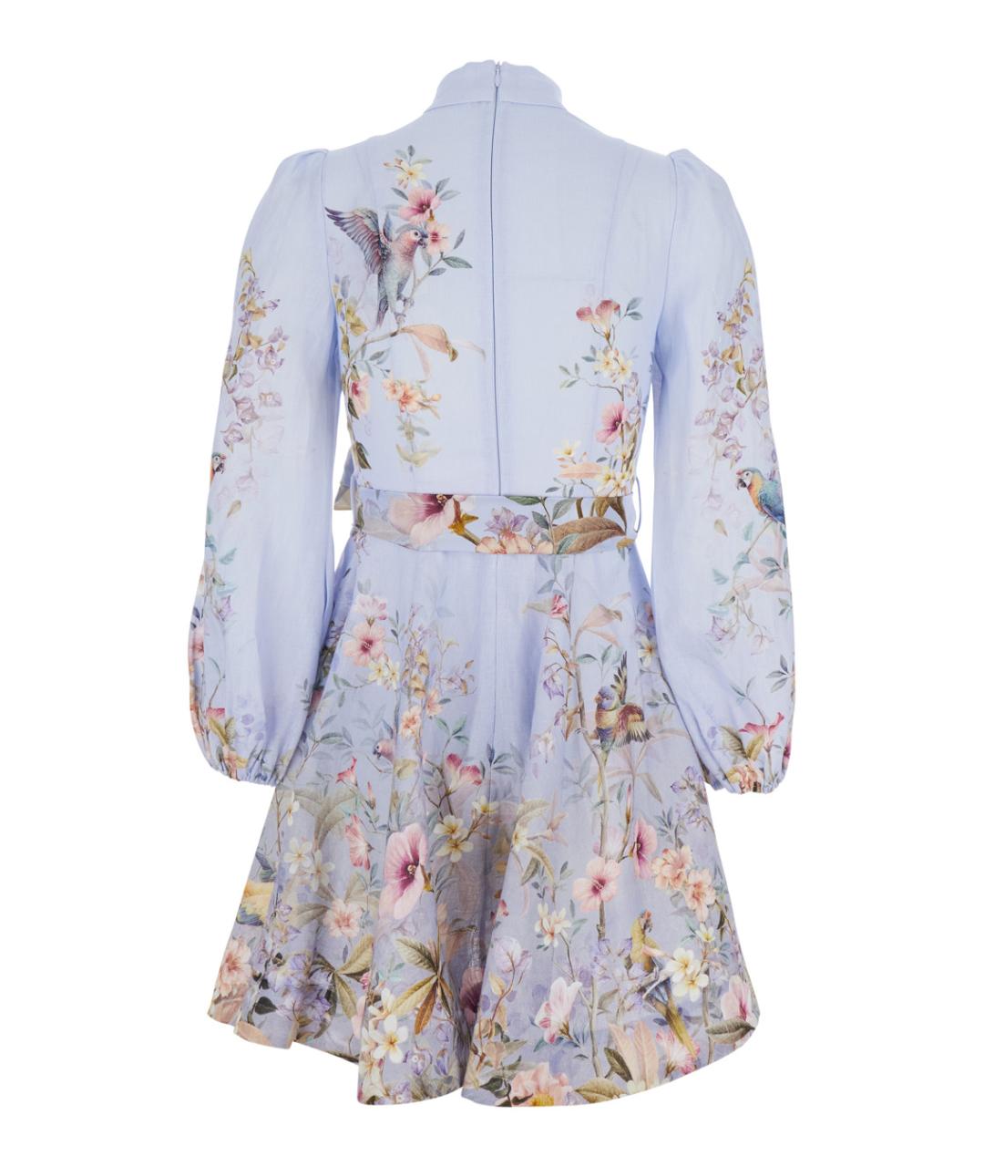 ZIMMERMANN Мульти льняное повседневное платье, фото 2