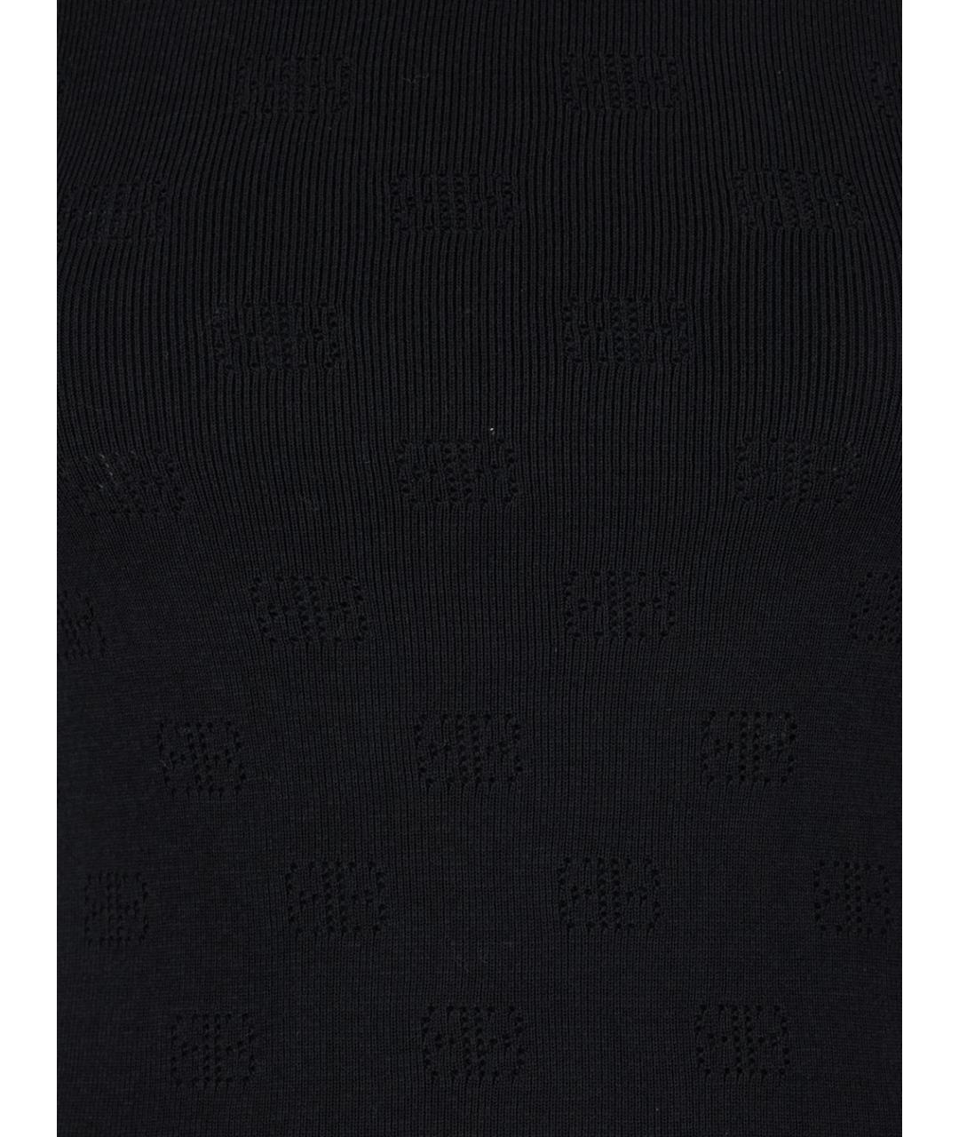 BALENCIAGA Черный шерстяной джемпер / свитер, фото 3