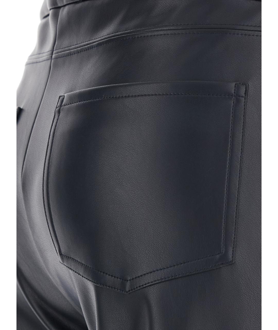 'S MAX MARA Синие полиэстеровые прямые брюки, фото 4