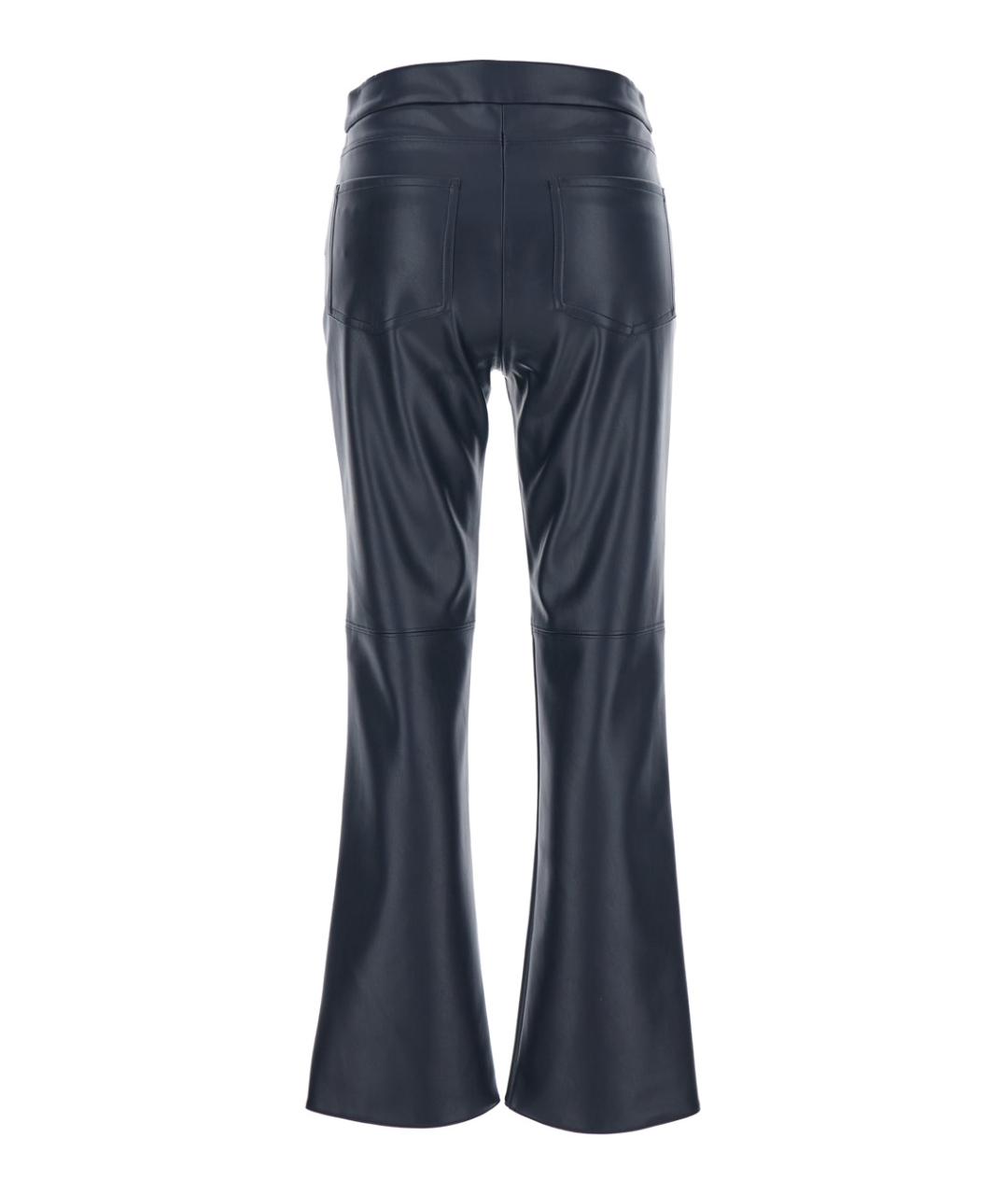 'S MAX MARA Синие полиэстеровые прямые брюки, фото 2