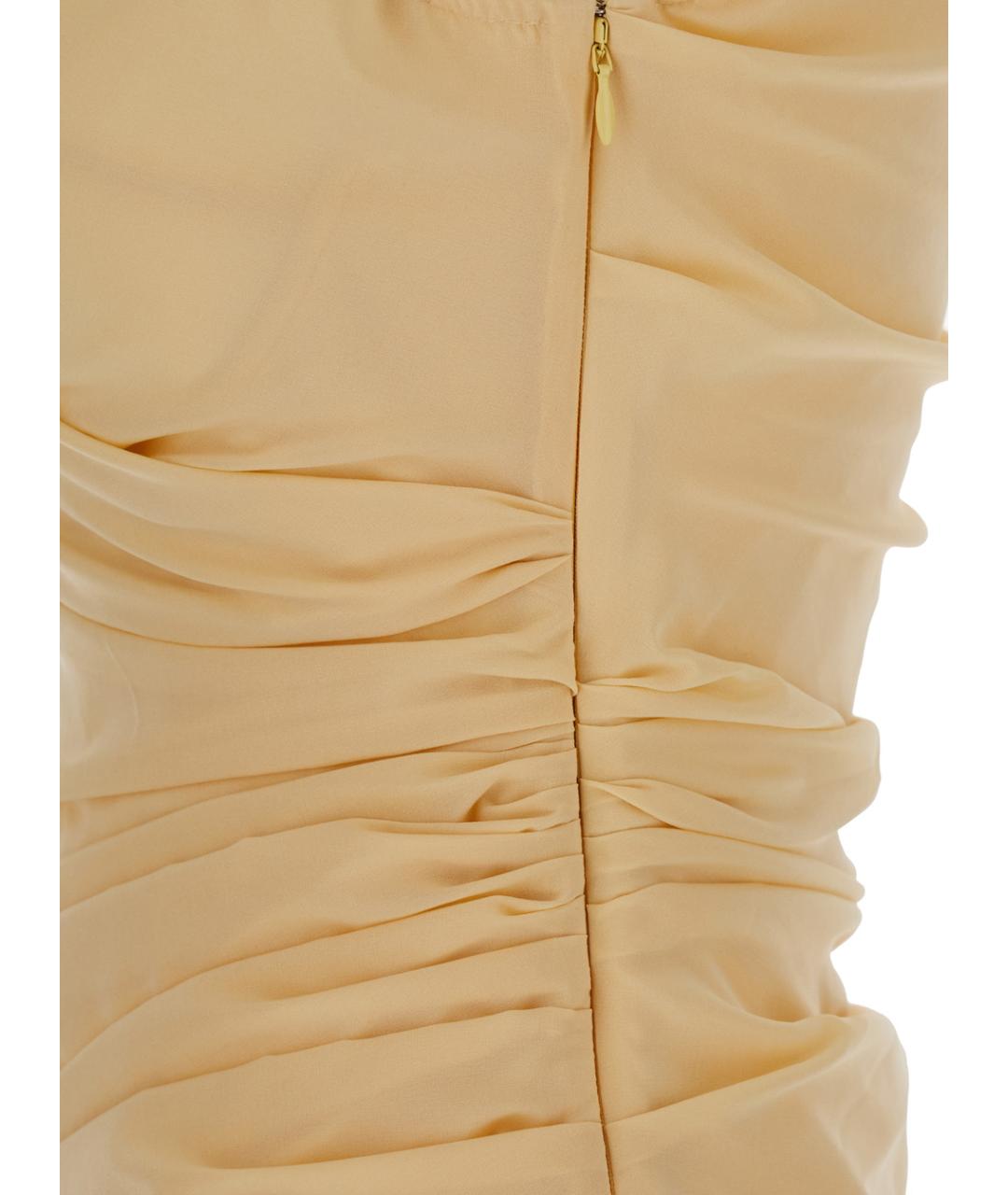 JACQUEMUS Бежевое хлопковое повседневное платье, фото 3