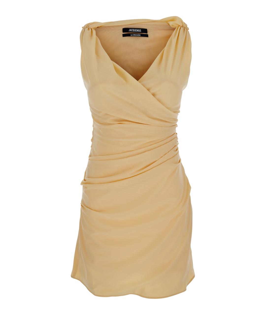 JACQUEMUS Бежевое хлопковое повседневное платье, фото 1