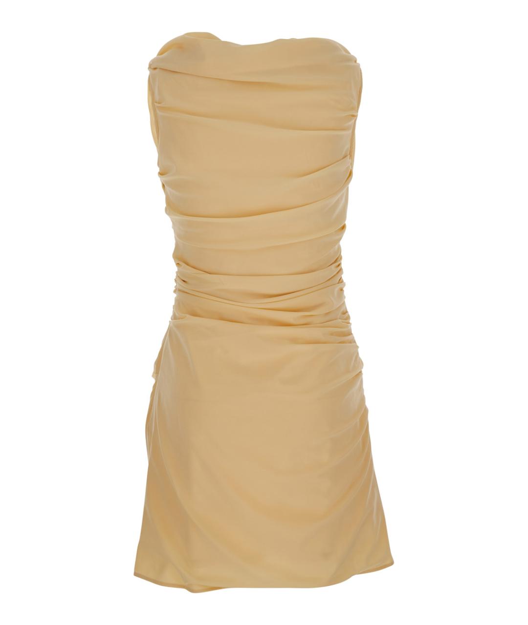 JACQUEMUS Бежевое хлопковое повседневное платье, фото 2