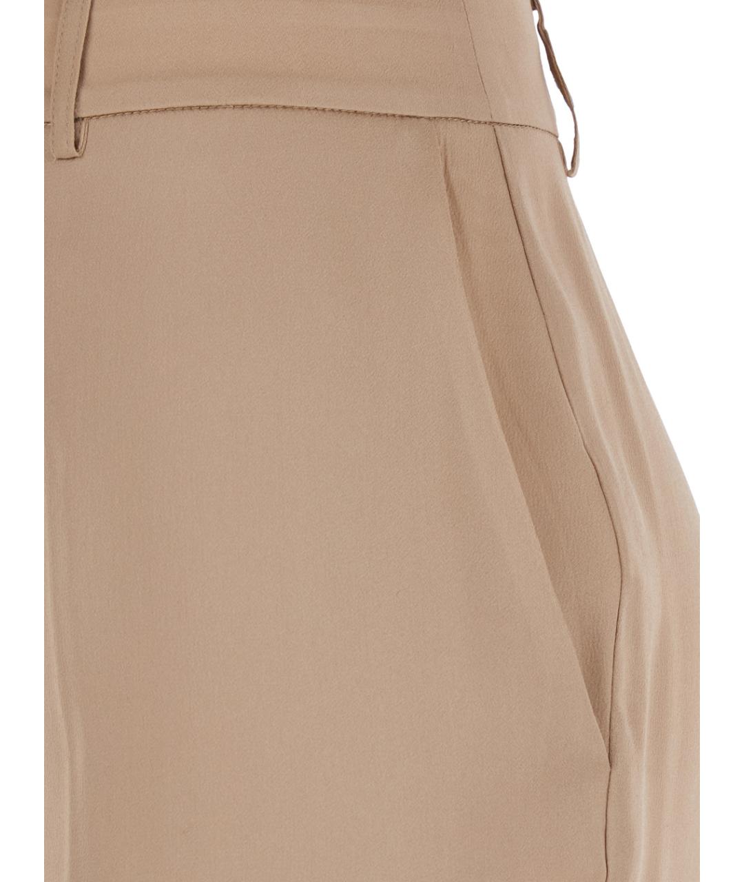SEMICOUTURE Бежевые прямые брюки, фото 3