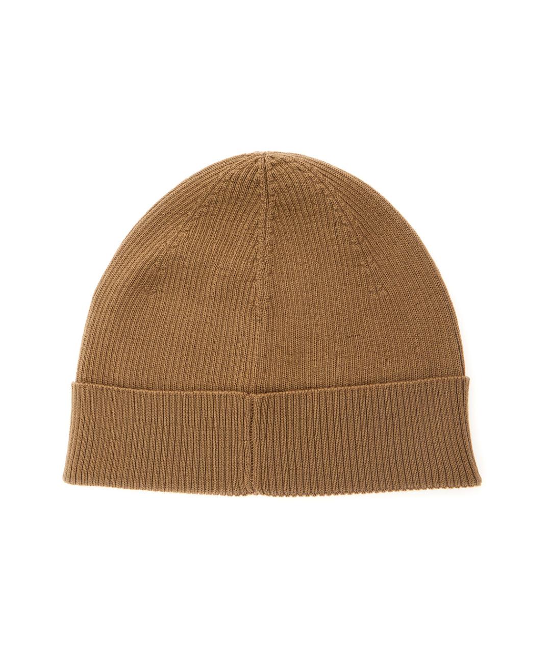 SAINT LAURENT Бежевая шерстяная шапка, фото 2