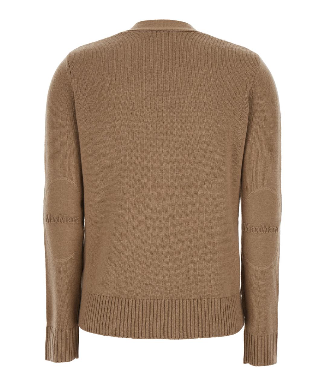 'S MAX MARA Бежевый шерстяной джемпер / свитер, фото 2