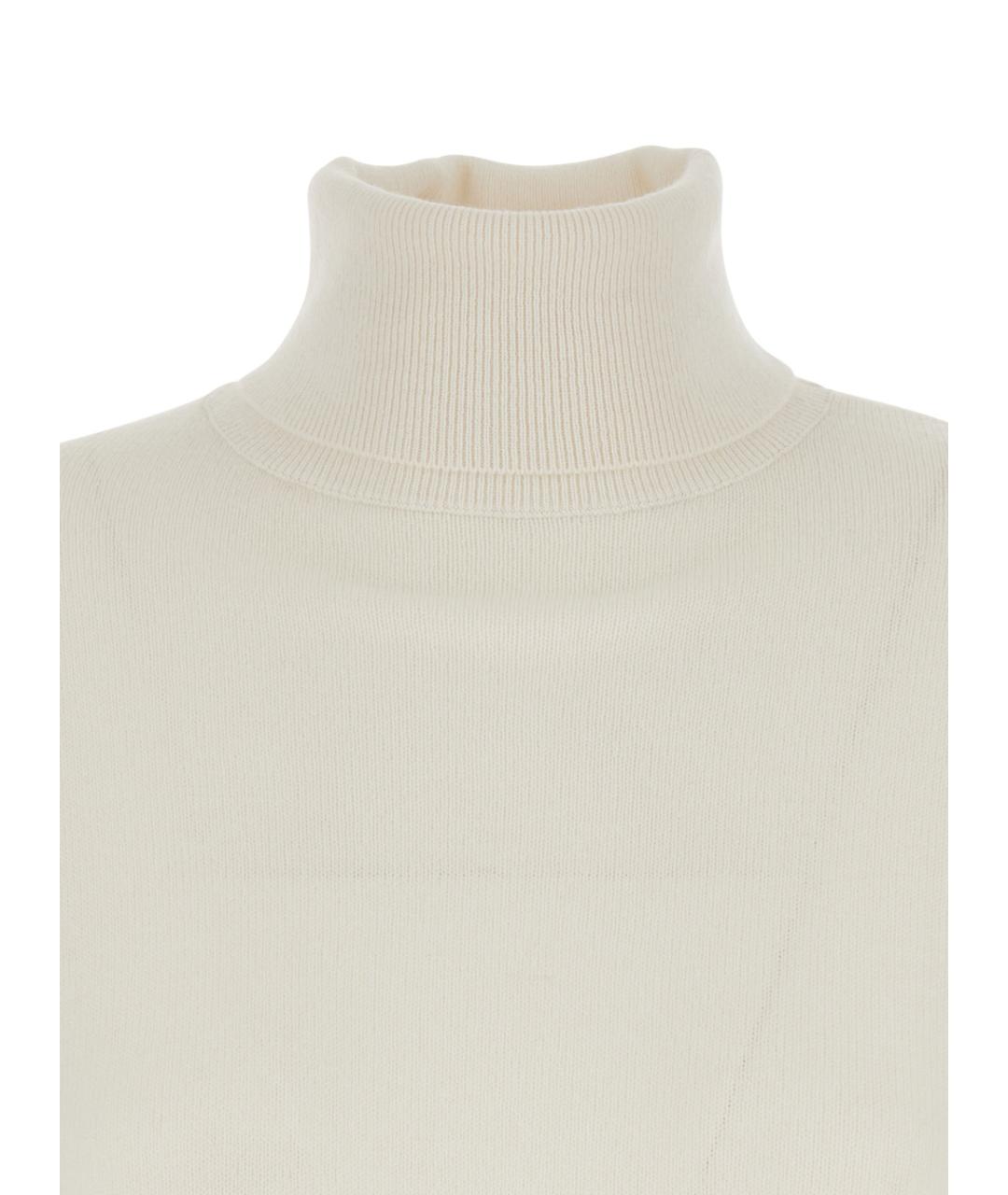 ALLUDE Белый кашемировый джемпер / свитер, фото 3