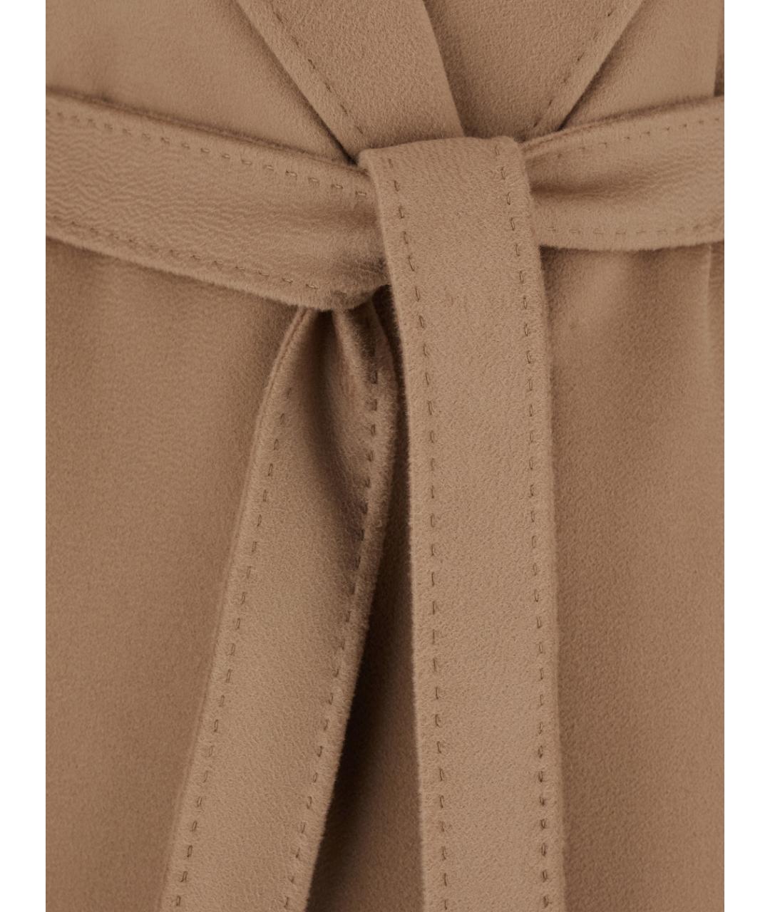 MAX MARA STUDIO Бежевое шерстяное пальто, фото 3