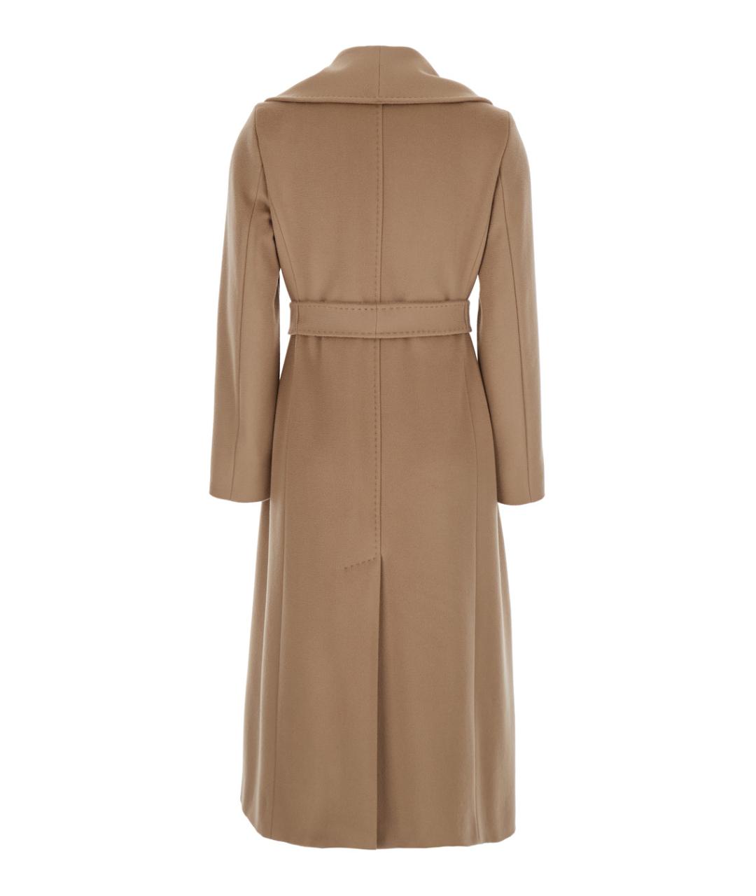 MAX MARA STUDIO Бежевое шерстяное пальто, фото 2